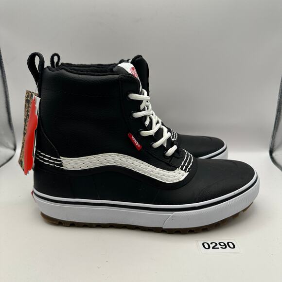 VANS Men's 8 Standard Mid Snow MTE Boot Black/White - Picture 5 of 6